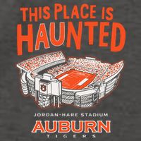 This Place Is Haunted Jordan Hare Stadium Football Team Lover Vector Backpack