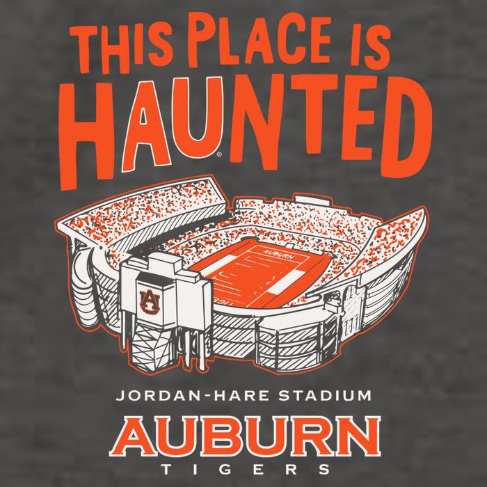 This Place Is Haunted Jordan Hare Stadium Football Team Lover Vector Backpack