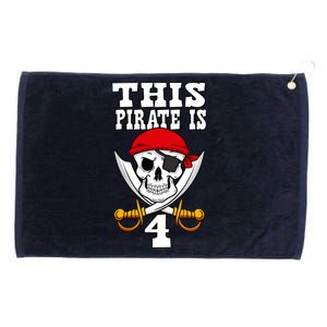 This Pirate Is 4 Pirate Themed 4th Birthday Party Boy Grommeted Golf Towel