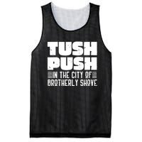 Tush Push In The City Of Brotherly Shove Funny Football Mesh Reversible Basketball Jersey Tank