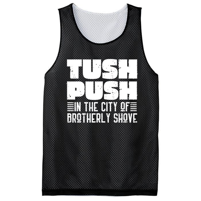 Tush Push In The City Of Brotherly Shove Funny Football Mesh Reversible Basketball Jersey Tank