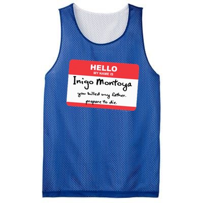 The Princess Inigo Montoya Name Tag Mesh Reversible Basketball Jersey Tank