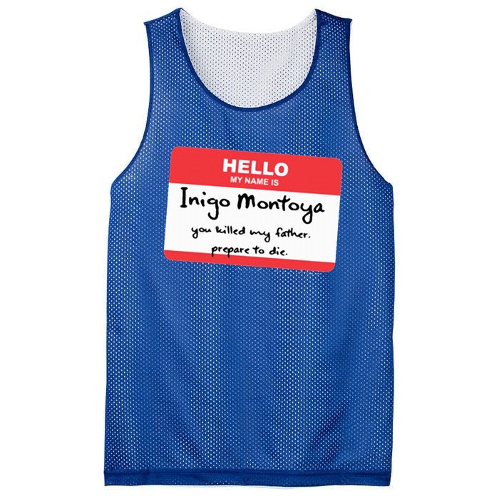 The Princess Inigo Montoya Name Tag Mesh Reversible Basketball Jersey Tank