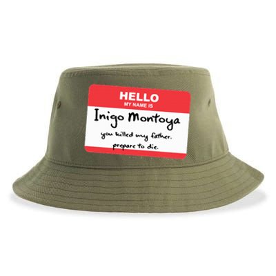 The Princess Inigo Montoya Name Tag Sustainable Bucket Hat