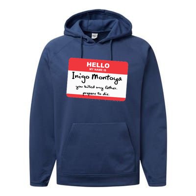 The Princess Inigo Montoya Name Tag Performance Fleece Hoodie