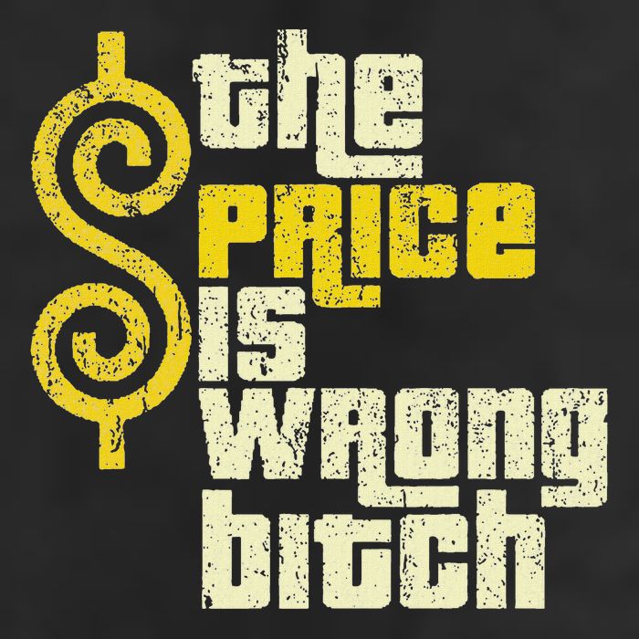 The Price Is Wrong Bitch Funny Humor Golf Towel
