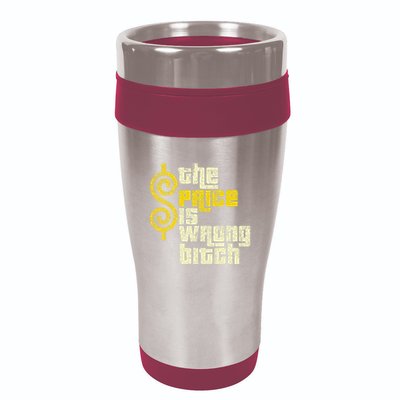 The Price Is Wrong Bitch Funny Humor 16oz Travel Tumbler