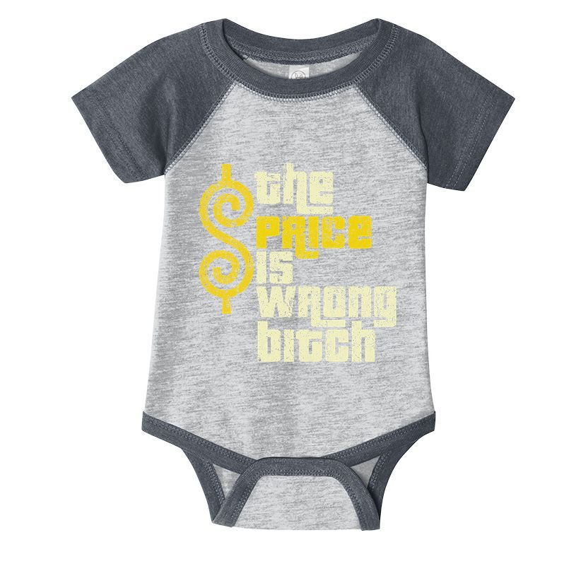The Price Is Wrong Bitch Funny Humor Infant Baby Jersey Bodysuit