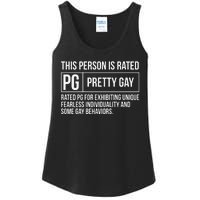 This Person Is Rated Pg Pretty Gay Funny Lgbt Joke Ladies Essential Tank