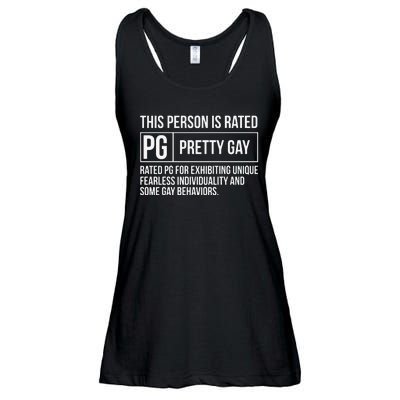 This Person Is Rated Pg Pretty Gay Funny Lgbt Joke Ladies Essential Flowy Tank