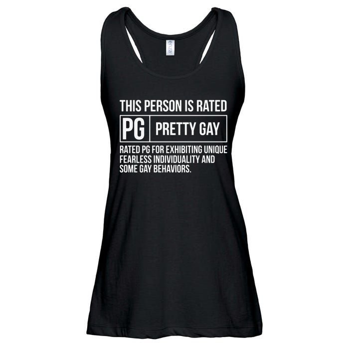 This Person Is Rated Pg Pretty Gay Funny Lgbt Joke Ladies Essential Flowy Tank