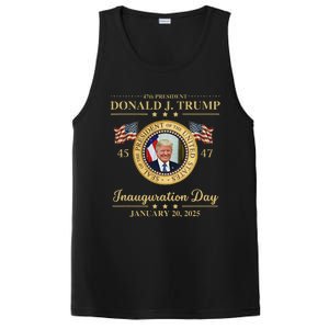 Trump Photo Inauguration Day January 2025 Usa Flag Formal PosiCharge Competitor Tank