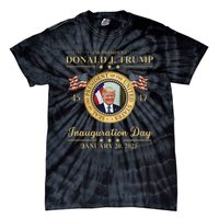 Trump Photo Inauguration Day January 2025 Usa Flag Formal Tie-Dye T-Shirt