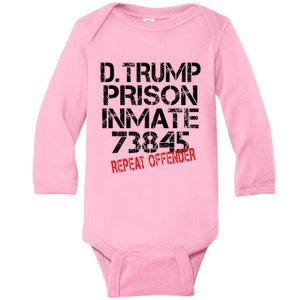 Trump Prisoner Inmate Baby Long Sleeve Bodysuit