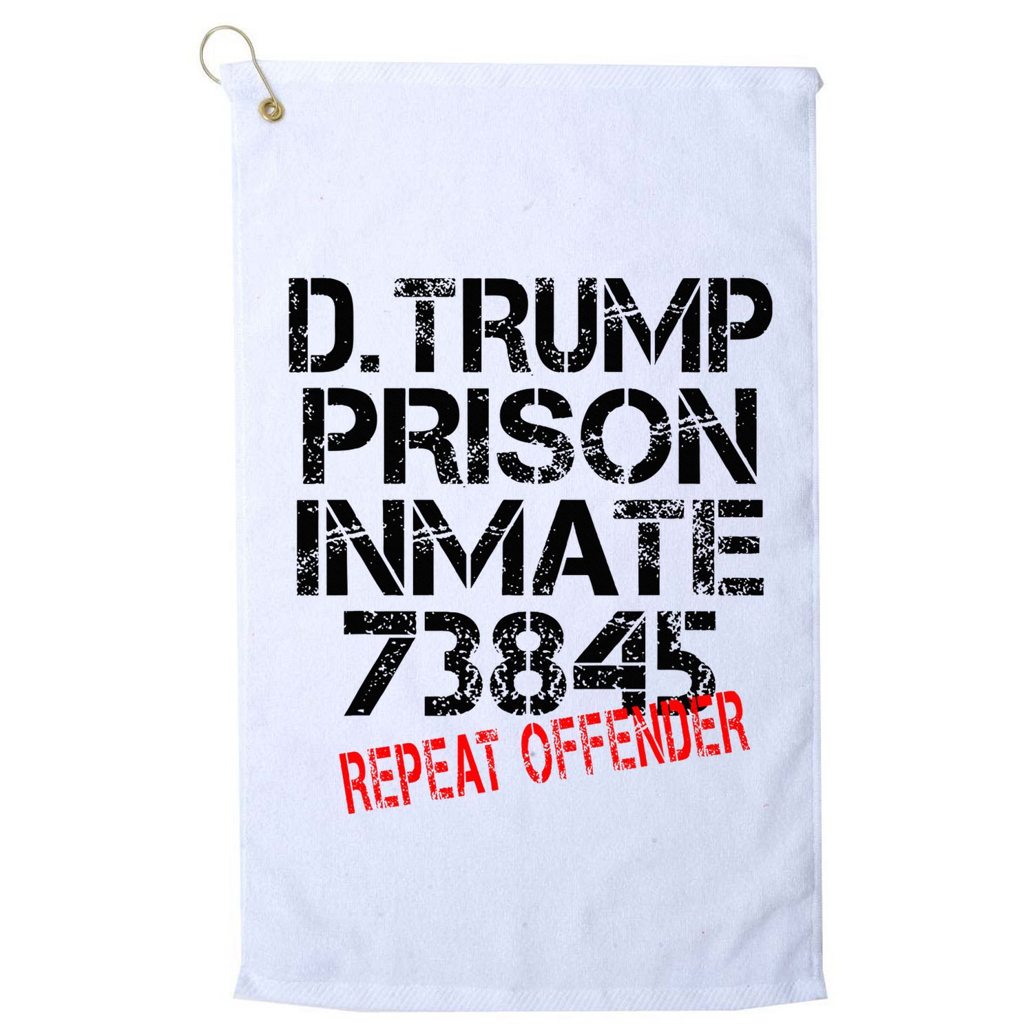 Trump Prisoner Inmate Golf Towel