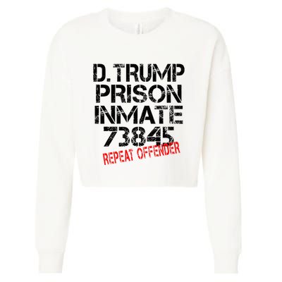 Trump Prisoner Inmate Cropped Pullover Crew