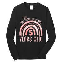  This Princess is 5 Years Old! 5th Birthday Fifth Birthday Long Sleeve Shirt