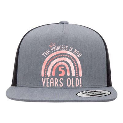  This Princess is 5 Years Old! 5th Birthday Fifth Birthday Flat Bill Trucker Hat