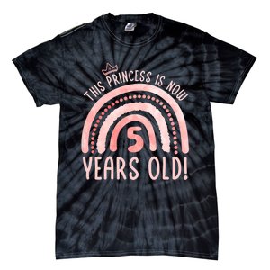  This Princess is 5 Years Old! 5th Birthday Fifth Birthday Tie-Dye T-Shirt