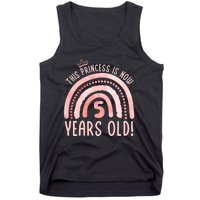  This Princess is 5 Years Old! 5th Birthday Fifth Birthday Tank Top