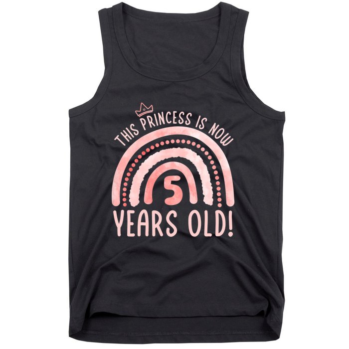  This Princess is 5 Years Old! 5th Birthday Fifth Birthday Tank Top