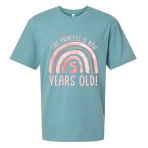  This Princess is 5 Years Old! 5th Birthday Fifth Birthday Sueded Cloud Jersey T-Shirt