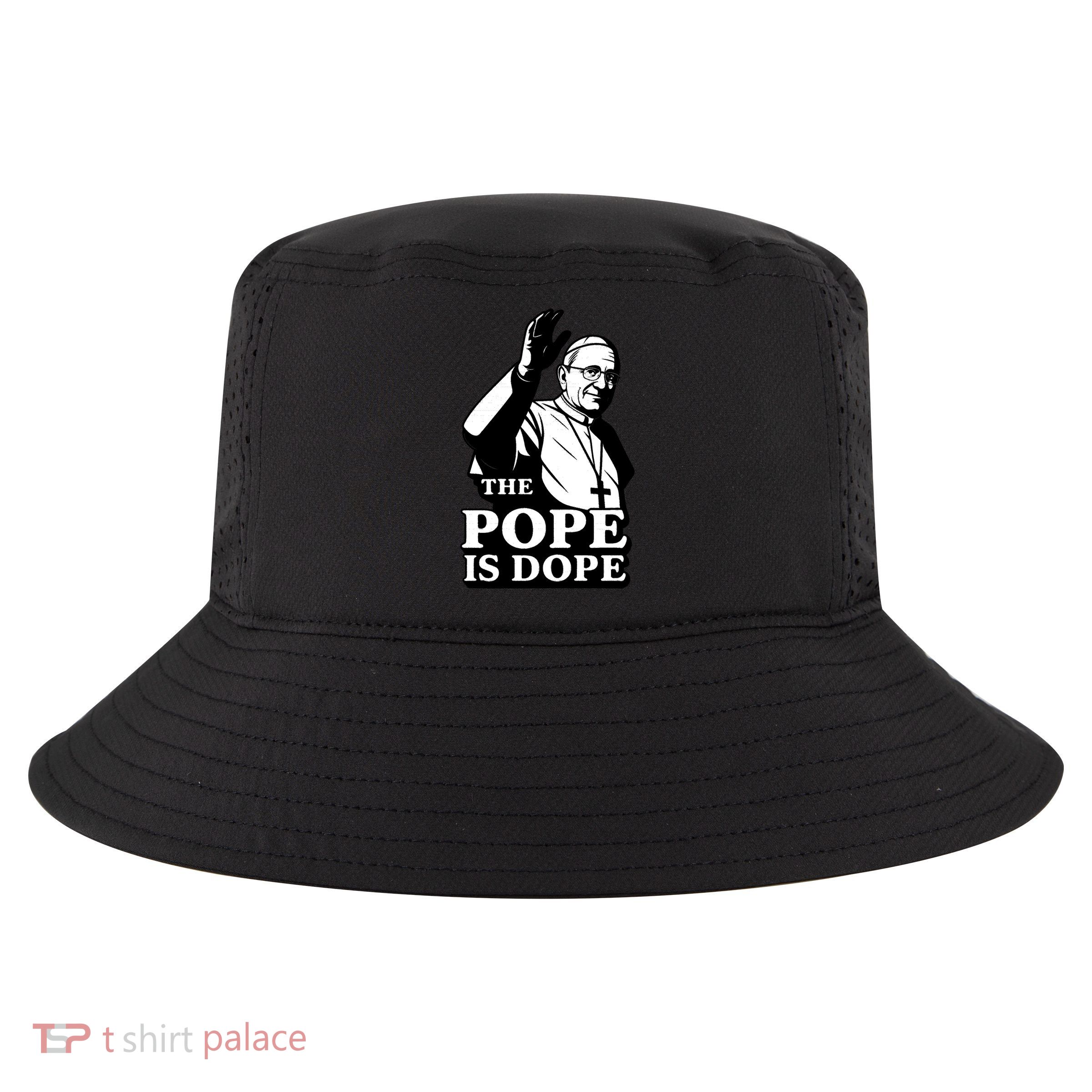 The Pope Is Dope Pope Leo XIV Cool Comfort Performance Bucket Hat