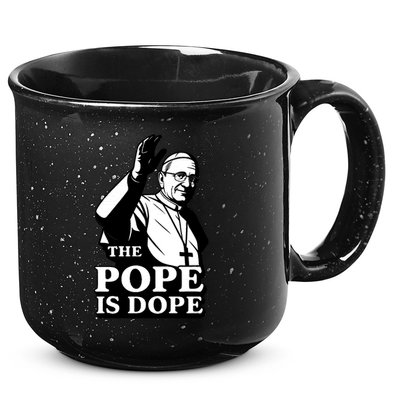 The Pope Is Dope Pope Leo XIV 15oz Campfire Ceramic Mug