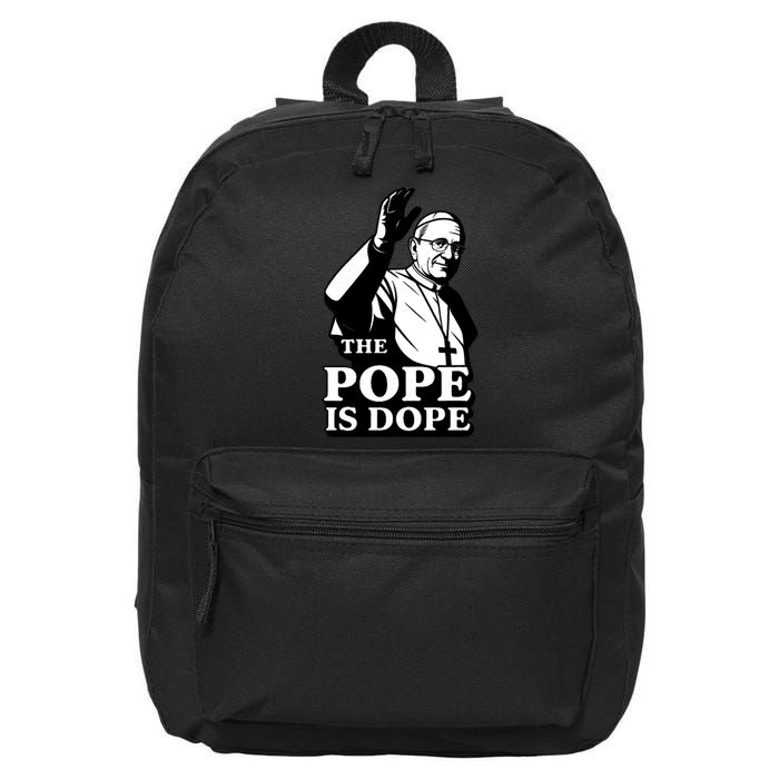 The Pope Is Dope Pope Leo XIV 16 in Basic Backpack