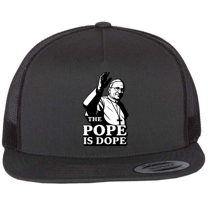 The Pope Is Dope Pope Leo XIV Flat Bill Trucker Hat