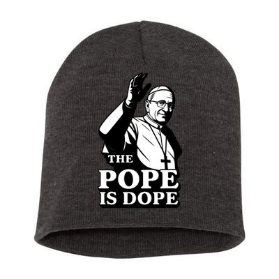The Pope Is Dope Pope Leo XIV Short Acrylic Beanie
