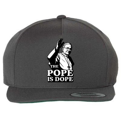 The Pope Is Dope Pope Leo XIV Wool Snapback Cap