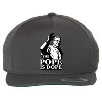 The Pope Is Dope Pope Leo XIV Wool Snapback Cap