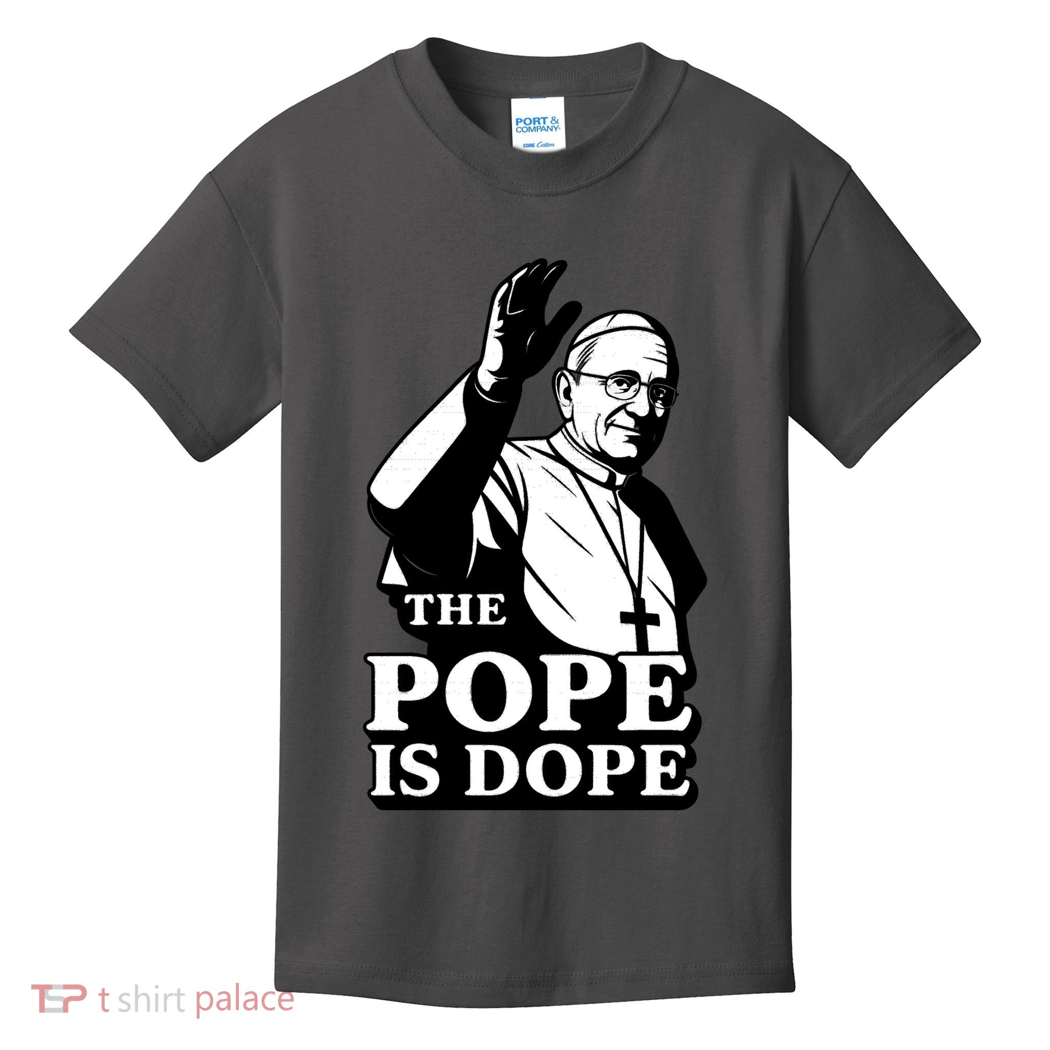 The Pope Is Dope Pope Leo XIV Kids T-Shirt