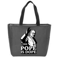The Pope Is Dope Pope Leo XIV Zip Tote Bag