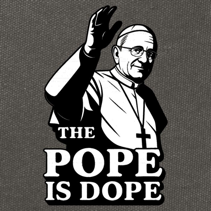 The Pope Is Dope Pope Leo XIV Cotton Canvas Backpack