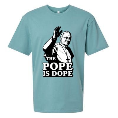 The Pope Is Dope Pope Leo XIV Sueded Cloud Jersey T-Shirt