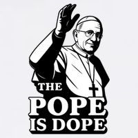 The Pope Is Dope Pope Leo XIV Garment-Dyed Sweatshirt