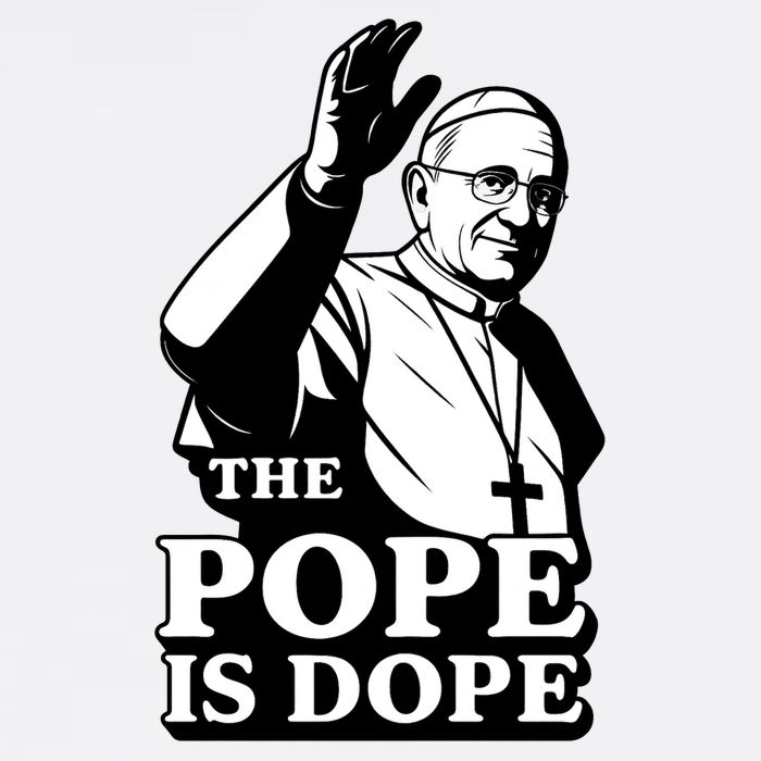 The Pope Is Dope Pope Leo XIV Garment-Dyed Sweatshirt