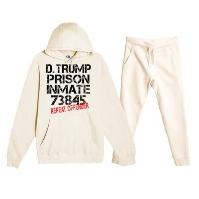 Trump Prisoner Inmate Premium Hooded Sweatsuit Set