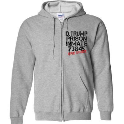 Trump Prisoner Inmate Full Zip Hoodie