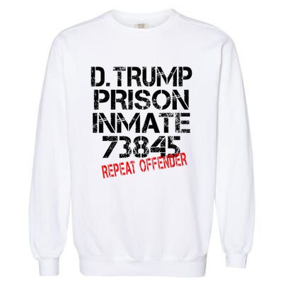 Trump Prisoner Inmate Garment-Dyed Sweatshirt