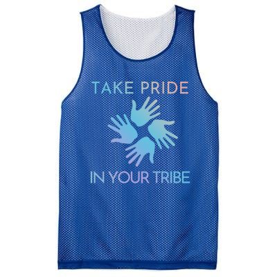 Take Pride In Your Tribe Meaningful Gift Mesh Reversible Basketball Jersey Tank