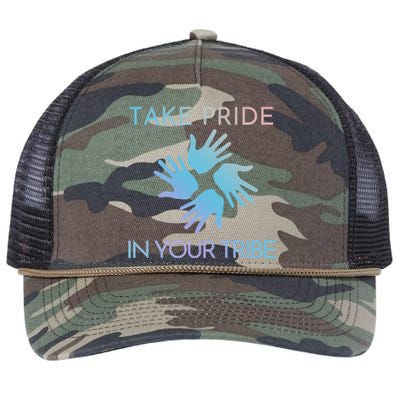 Take Pride In Your Tribe Meaningful Gift Retro Rope Trucker Hat Cap