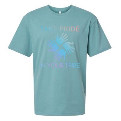 Take Pride In Your Tribe Meaningful Gift Sueded Cloud Jersey T-Shirt