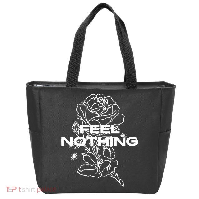 The Plot In You Feel Nothing Zip Tote Bag