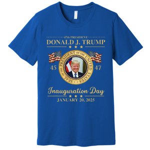 Trump Photo Inauguration Day January 2025 Usa Flag Premium T-Shirt