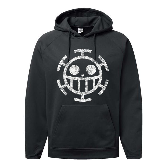 Trafalgar Pirate Jolly Roger Performance Fleece Hoodie