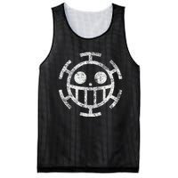 Trafalgar Pirate Jolly Roger Mesh Reversible Basketball Jersey Tank