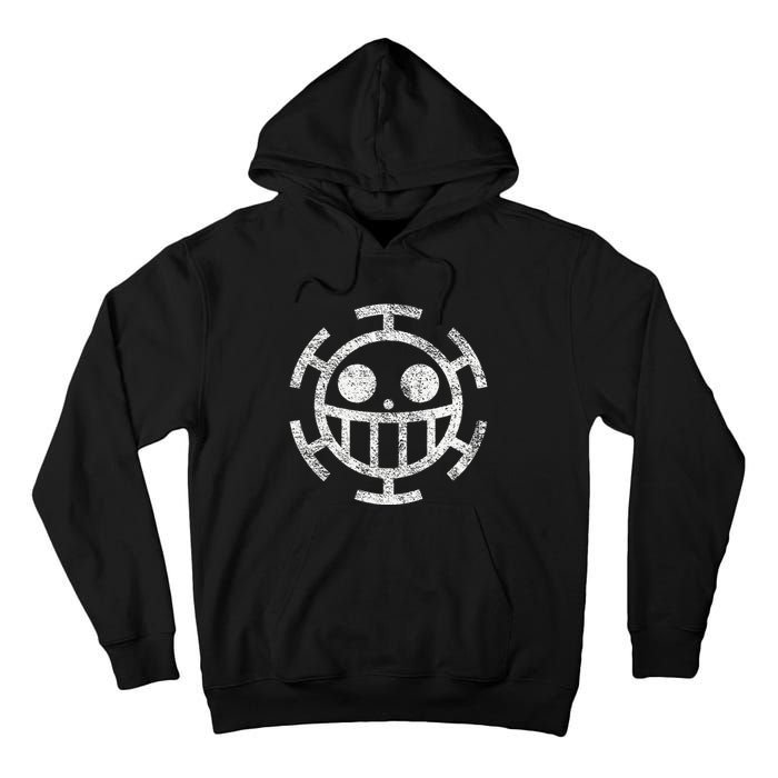 Trafalgar Pirate Jolly Roger Tall Hoodie